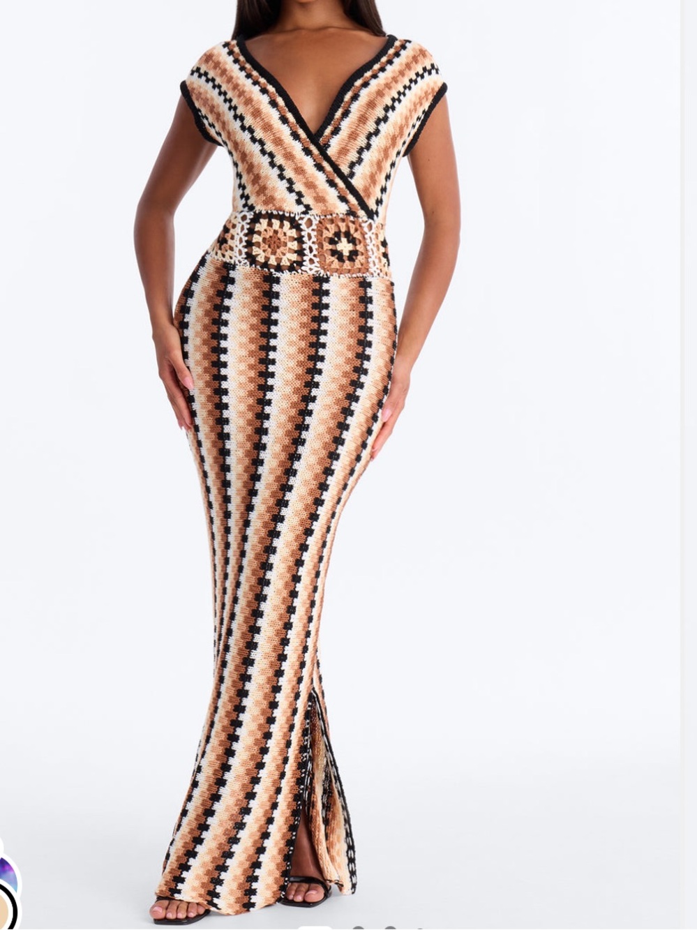 Fashion Nova Palm Royale Sweater Maxi Dress